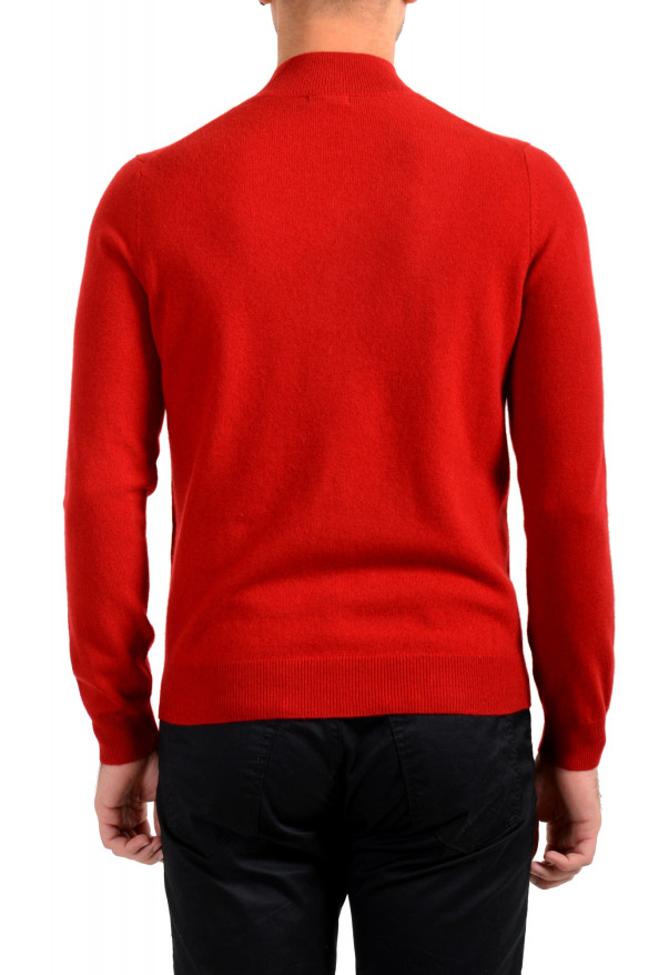 Malo Optimum Men's Brick Red Wool Cashmere Mockneck Pullover Sweater: Picture 3