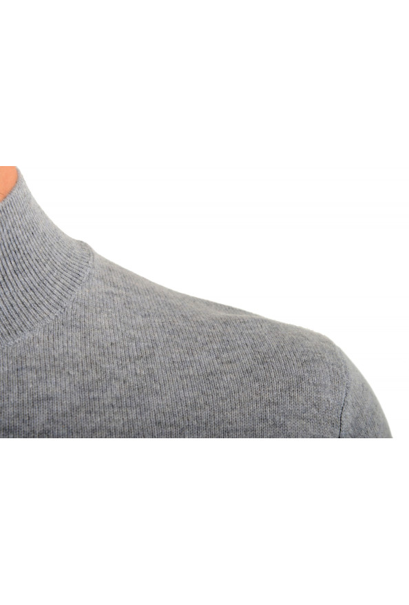 Malo Optimum Men's Light Gray Wool Cashmere Mockneck Pullover Sweater: Picture 4
