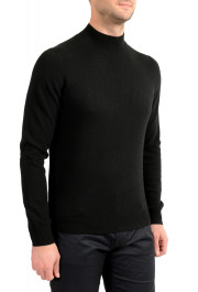 Malo Optimum Men's Black Wool Cashmere Mockneck Pullover Sweater: Picture 2