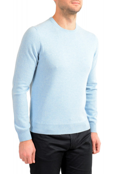 Malo Optimum Men's Ice Blue Wool Cashmere Crewneck Pullover Sweater: Picture 2