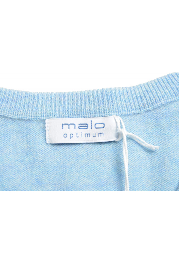 Malo Optimum Men's Ice Blue Wool Cashmere Crewneck Pullover Sweater: Picture 5