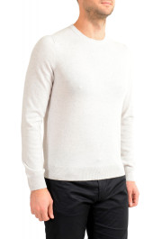 Malo Optimum Men's Light Gray Wool Cashmere Crewneck Pullover Sweater: Picture 2