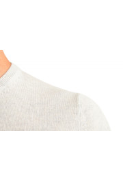 Malo Optimum Men's Light Gray Wool Cashmere Crewneck Pullover Sweater: Picture 4