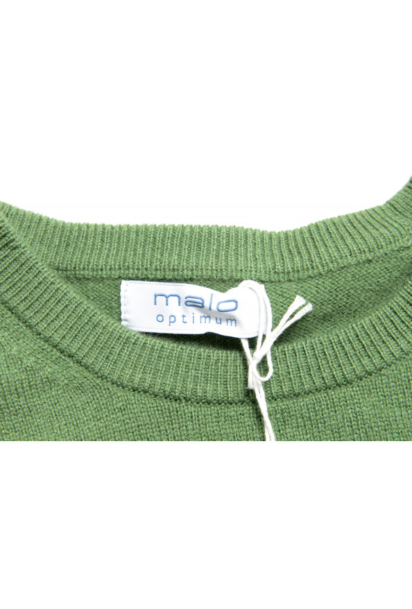 Malo Optimum Men's Green Wool Cashmere Crewneck Pullover Sweater: Picture 5