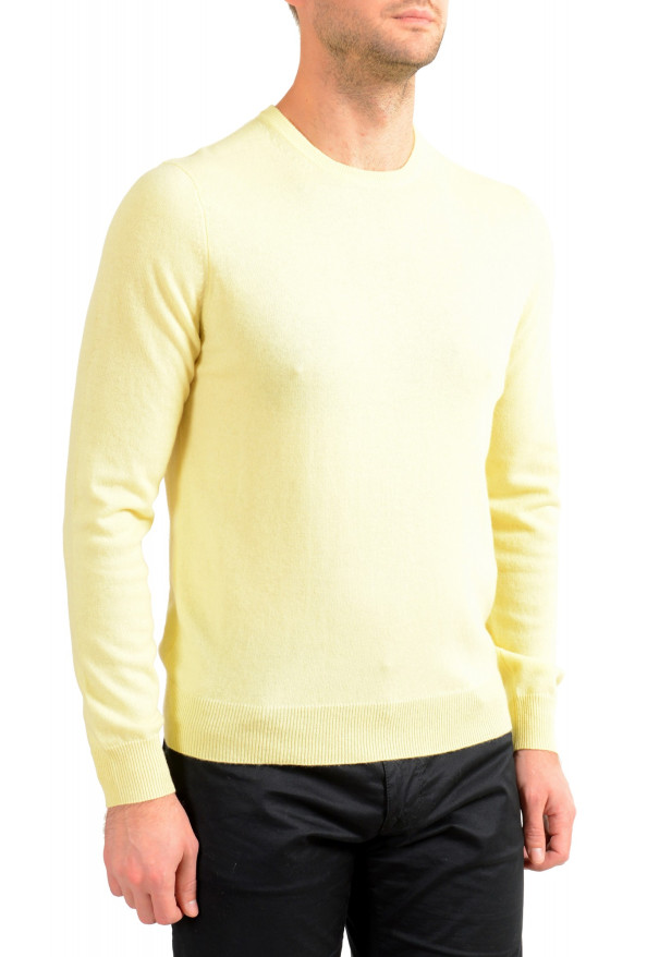 Malo Optimum Men's Yellow Wool Cashmere Crewneck Pullover Sweater: Picture 2