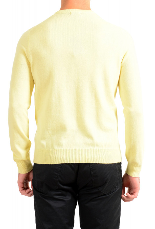 Malo Optimum Men's Yellow Wool Cashmere Crewneck Pullover Sweater: Picture 3