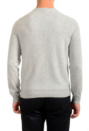 Malo Optimum Men's Light Gray Wool Cashmere Crewneck Pullover Sweater: Picture 3