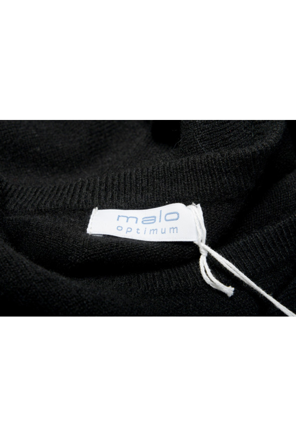 Malo Optimum Men's Black 100% Cashmere Crewneck Pullover Sweater: Picture 5