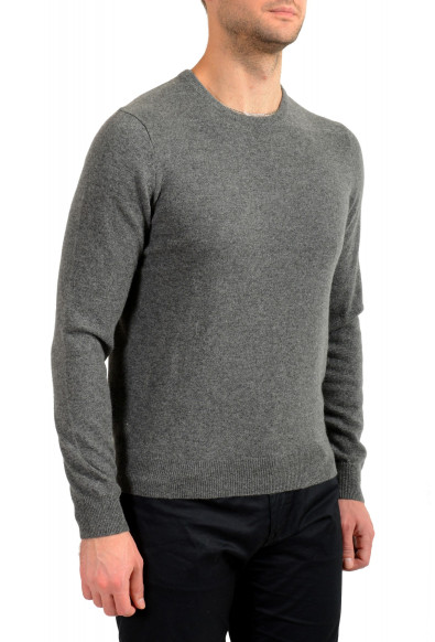 Malo Optimum Men's Gray 100% Cashmere Crewneck Pullover Sweater: Picture 2