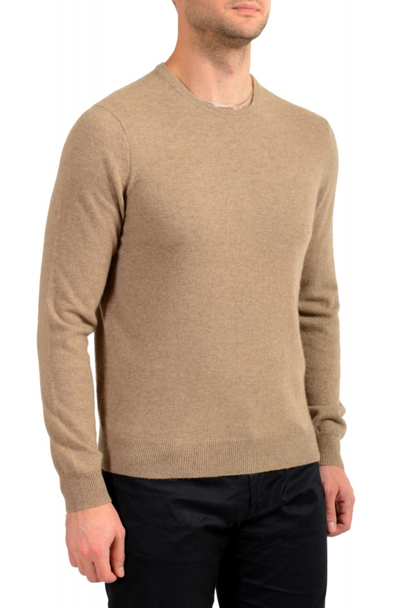 Malo Optimum Men's Beige 100% Cashmere Crewneck Pullover Sweater: Picture 2