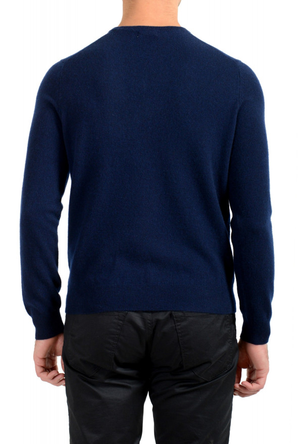 Malo Optimum Men's Navy Blue 100% Cashmere Crewneck Pullover Sweater: Picture 3