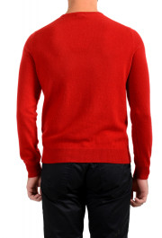 Malo Optimum Men's Brick Red 100% Cashmere Crewneck Pullover Sweater: Picture 3