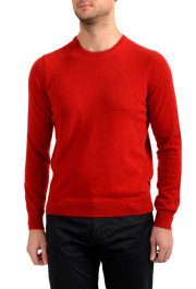 Malo Optimum Men's Brick Red 100% Cashmere Crewneck Pullover Sweater