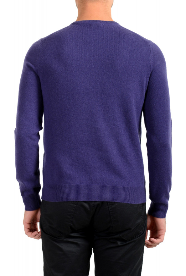 Malo Optimum Men's Purple 100% Cashmere Crewneck Pullover Sweater: Picture 3