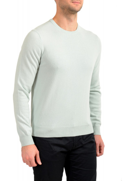 Malo Optimum Men's Green Tea 100% Cashmere Crewneck Pullover Sweater: Picture 2