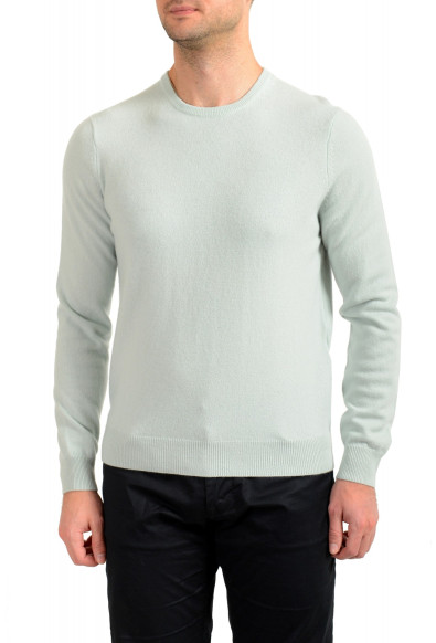 Malo Optimum Men's Green Tea 100% Cashmere Crewneck Pullover Sweater