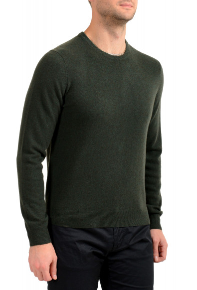 Malo Optimum Men's Lizard Green 100% Cashmere Crewneck Pullover Sweater: Picture 2