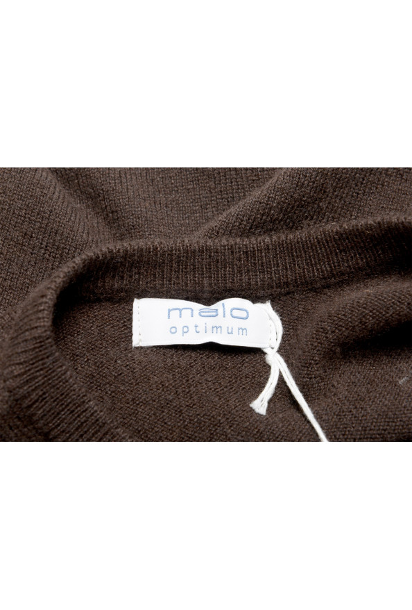 Malo Optimum Men's Brown Wool Cashmere Crewneck Pullover Sweater: Picture 6