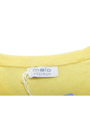 Malo Optimum Men's Yellow Wool Cashmere Crewneck Pullover Sweater: Picture 6
