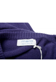 Malo Optimum Men's Purple 100% Cashmere V-Neck Pullover Sweater: Picture 5
