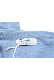 Malo Optimum Men's Ice Blue 100% Cashmere V-Neck Pullover Sweater: Picture 5