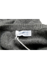 Malo Optimum Men's Gray 100% Cashmere V-Neck Pullover Sweater: Picture 6