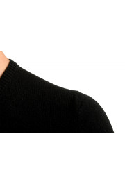 Malo Optimum Men's Black 100% Cashmere V-Neck Pullover Sweater: Picture 4