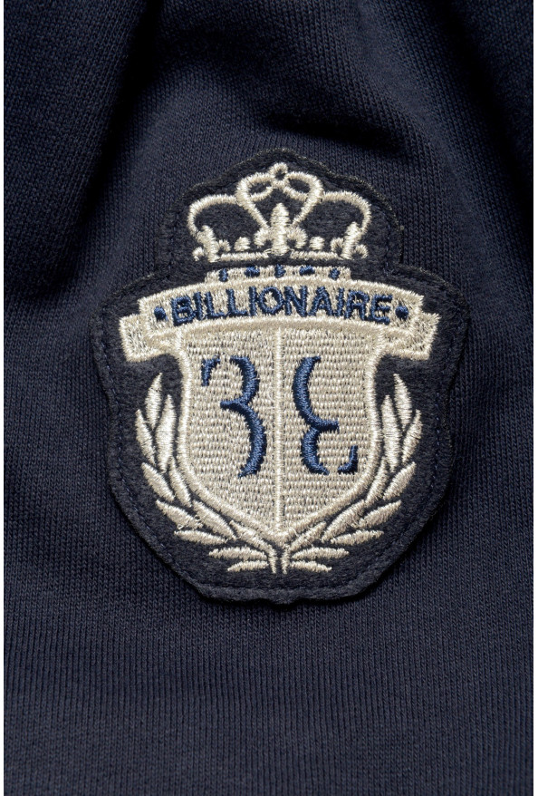 Billionaire Men's Navy Full Zip Logo Print Track Sweat Track Suit: Picture 13