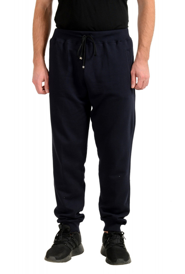 Billionaire Men's Navy Full Zip Logo Print Track Sweat Track Suit: Picture 8