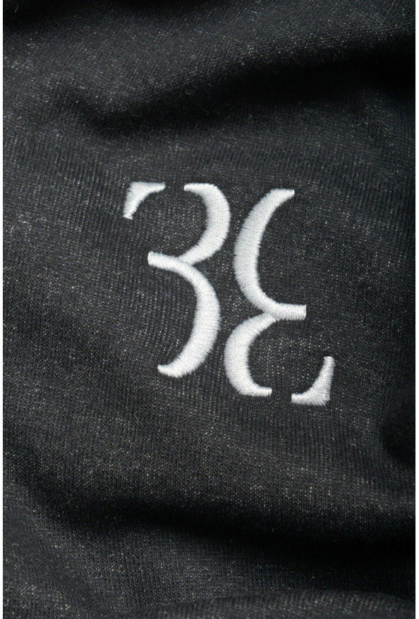 Billionaire Men's Off Black Full Zip Logo Print Track Sweat Suit: Picture 13