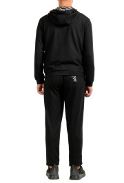 Billionaire Men's Off Black Full Zip Logo Print Track Sweat Suit: Picture 3