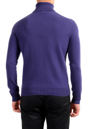 Malo Optimum Men's Purple 100% Cashmere Turtleneck Pullover Sweater: Picture 3