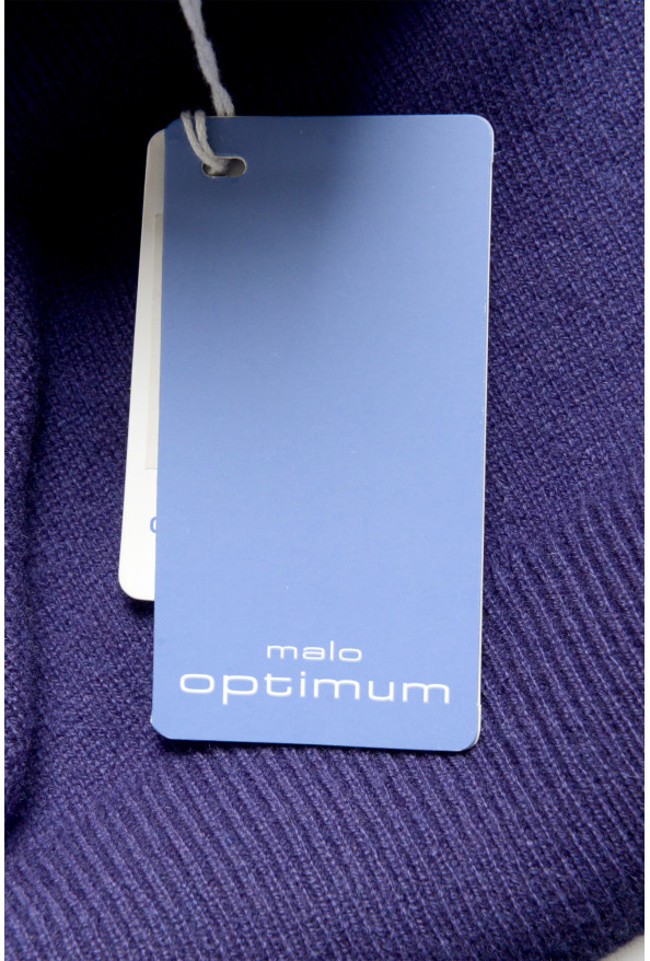 Malo Optimum Men's Purple 100% Cashmere Turtleneck Pullover Sweater: Picture 6