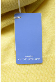 Malo Optimum Men's Yellow 100% Cashmere Turtleneck Pullover Sweater: Picture 6