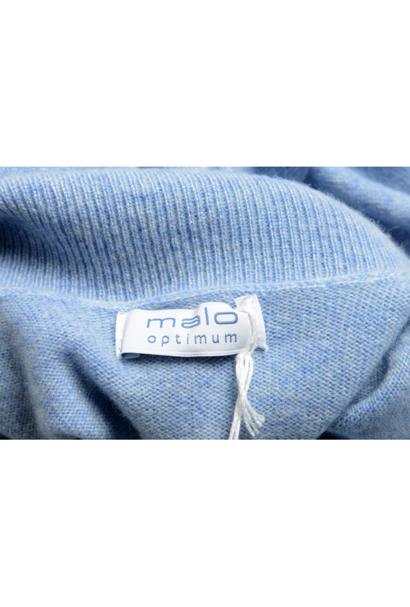 Malo Optimum Men's Ice Blue 100% Cashmere Turtleneck Pullover Sweater: Picture 5