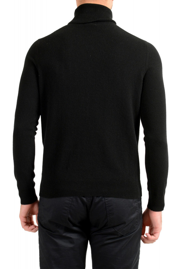 Malo Optimum Men's Black 100% Cashmere Turtleneck Pullover Sweater: Picture 3