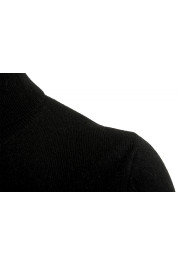 Malo Optimum Men's Black 100% Cashmere Turtleneck Pullover Sweater: Picture 4