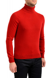 Malo Optimum Men's Brick Red 100% Cashmere Turtleneck Pullover Sweater: Picture 2