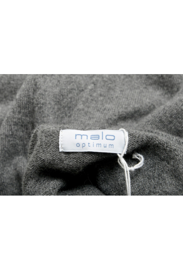 Malo Optimum Men's Gray 100% Cashmere Turtleneck Pullover Sweater: Picture 5