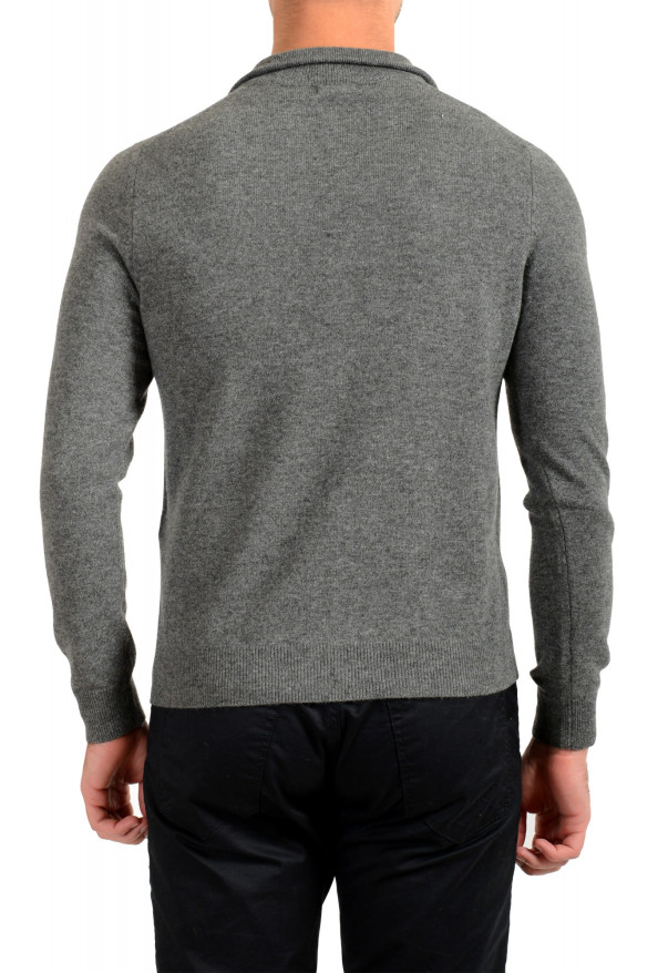Malo Optimum Men's Gray Wool Cashmere Cardigan Sweater: Picture 3