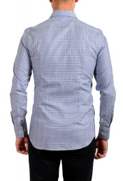 Hugo Boss Men's "Jason" Slim Fit Blue Plaid Long Sleeve Dress Shirt: Picture 3