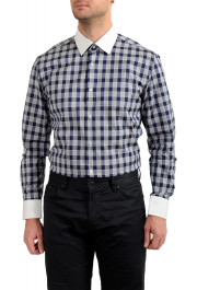 Hugo Boss Men's "Jonnes" Slim Fit Multi-Color Plaid Long Sleeve Dress Shirt: Picture 4