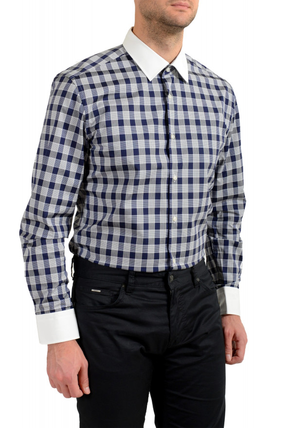 Hugo Boss Men's "Jonnes" Slim Fit Multi-Color Plaid Long Sleeve Dress Shirt: Picture 5