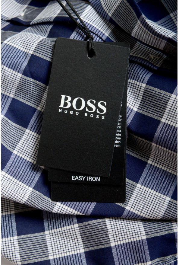 Hugo Boss Men's "Jonnes" Slim Fit Multi-Color Plaid Long Sleeve Dress Shirt: Picture 9
