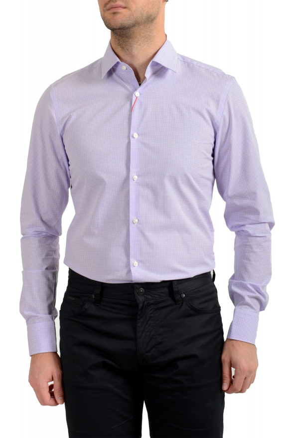 Hugo Boss Men's "Mabel" Sharp Fit Multi-Color Plaid Long Sleeve Dress Shirt: Picture 4