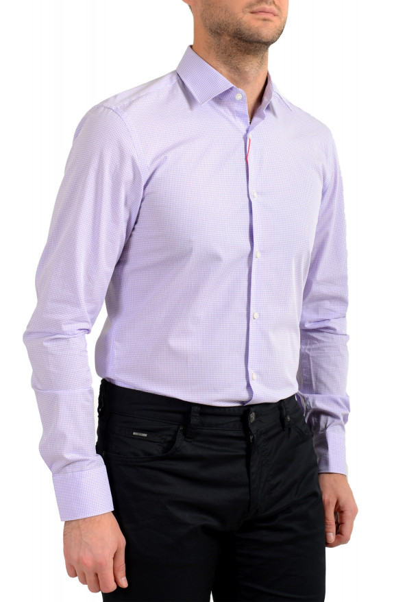Hugo Boss Men's "Mabel" Sharp Fit Multi-Color Plaid Long Sleeve Dress Shirt: Picture 5