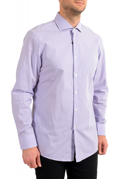 Hugo Boss Men's "Mark US" Sharp Fit Multi-Color Plaid Long Sleeve Dress Shirt: Picture 2