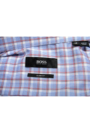 Hugo Boss Men's "Jenno" Slim Fit Plaid Long Sleeve Dress Shirt : Picture 9