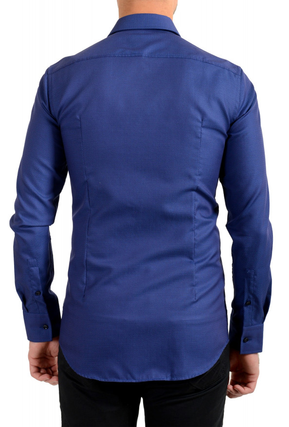 Hugo Boss Men's "Jenno" Slim Fit Blue Geometric Print Long Sleeve Dress Shirt: Picture 3