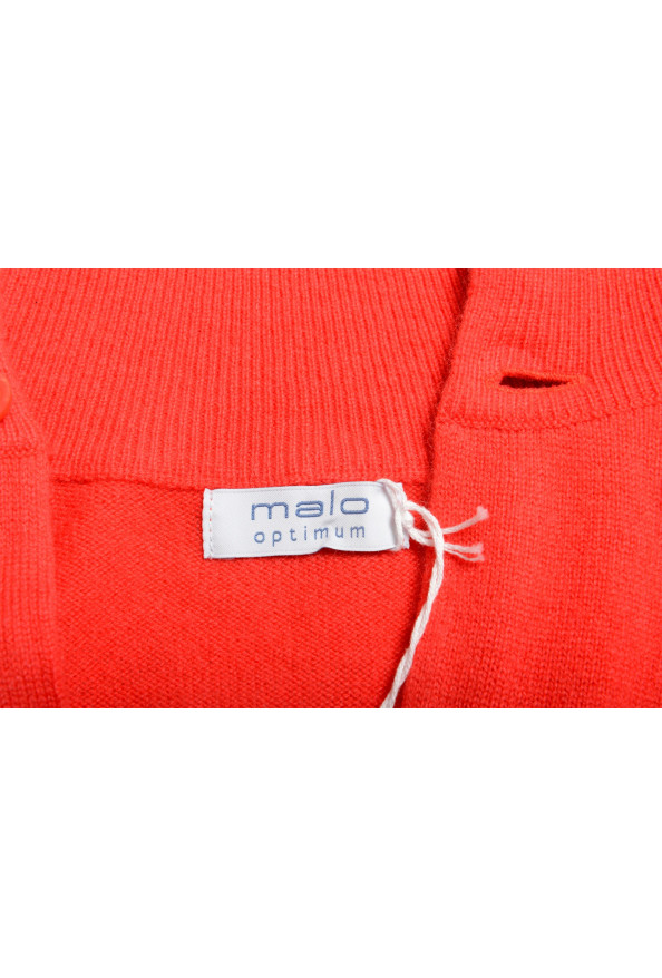 Malo Optimum Men's Salmon Pink Wool Cashmere Cardigan Sweater: Picture 5